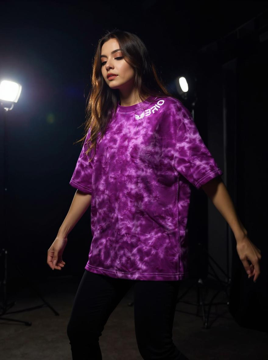 Vibrant Pink Tie-Dye T-Shirt