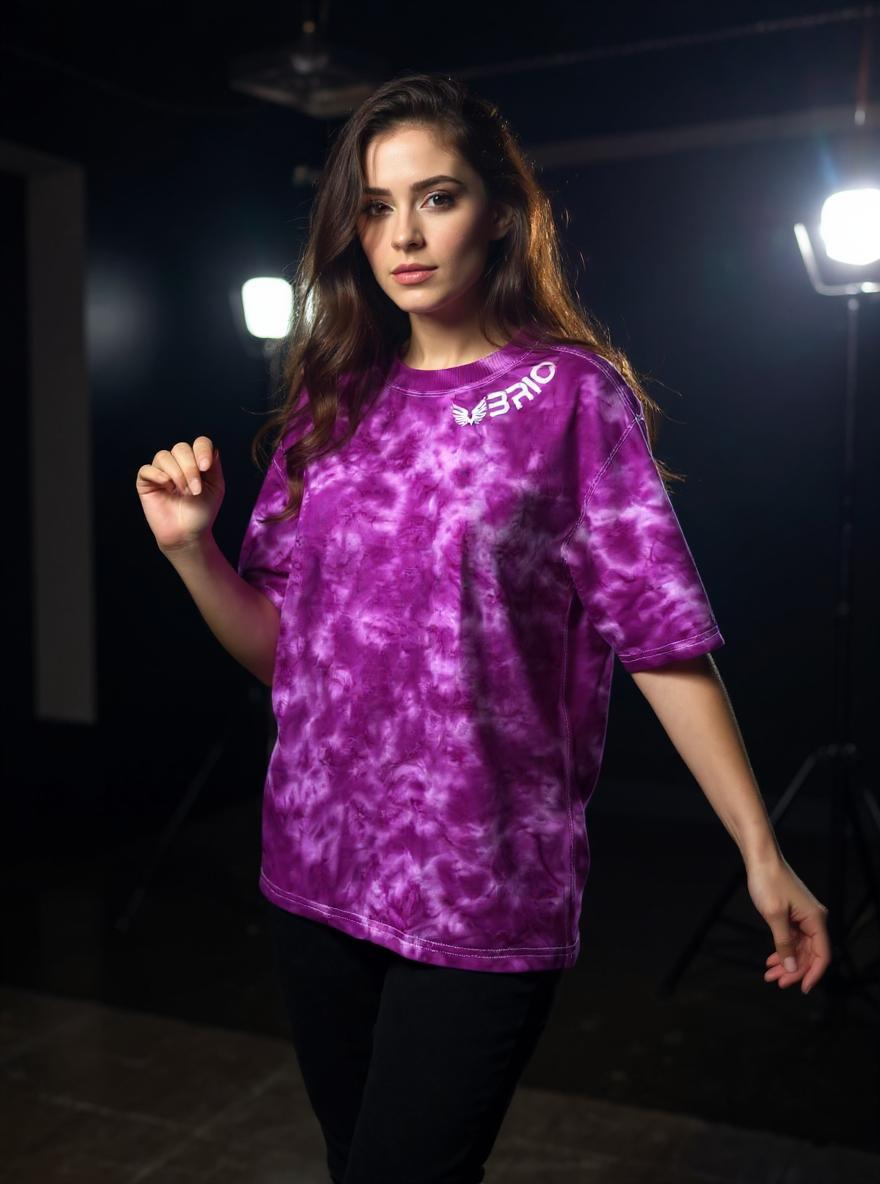 Vibrant Pink Tie-Dye T-Shirt