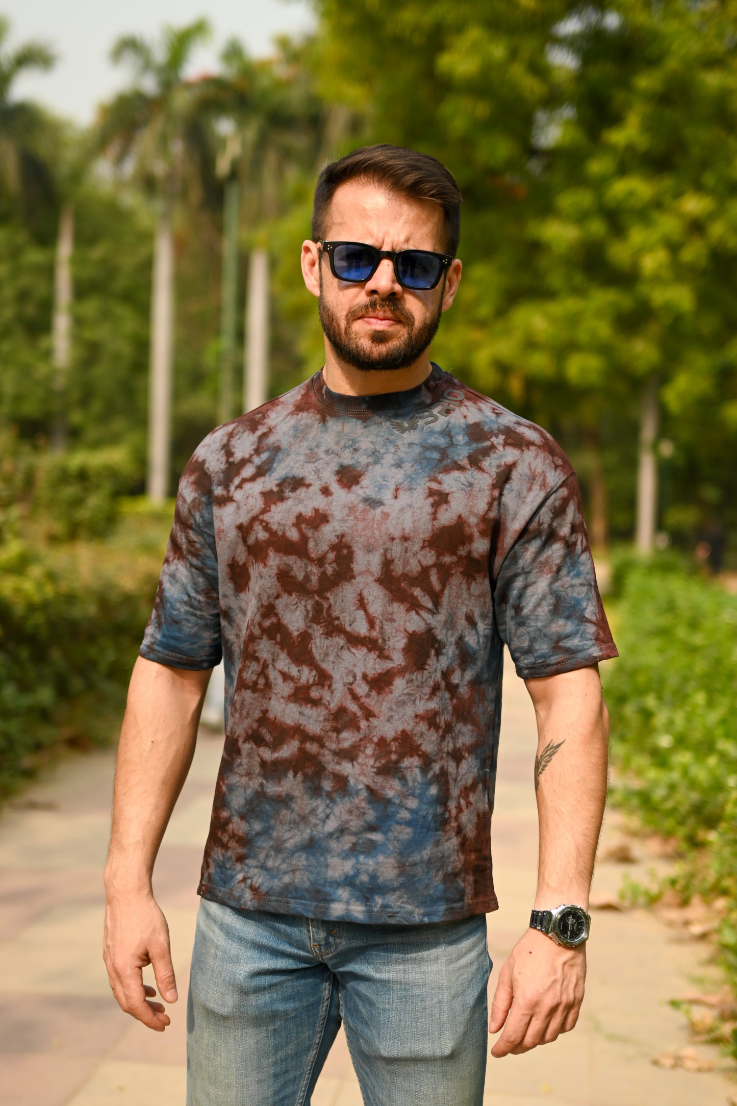 Wave Tie-Dye Tee – Earth's Natural Rhythm