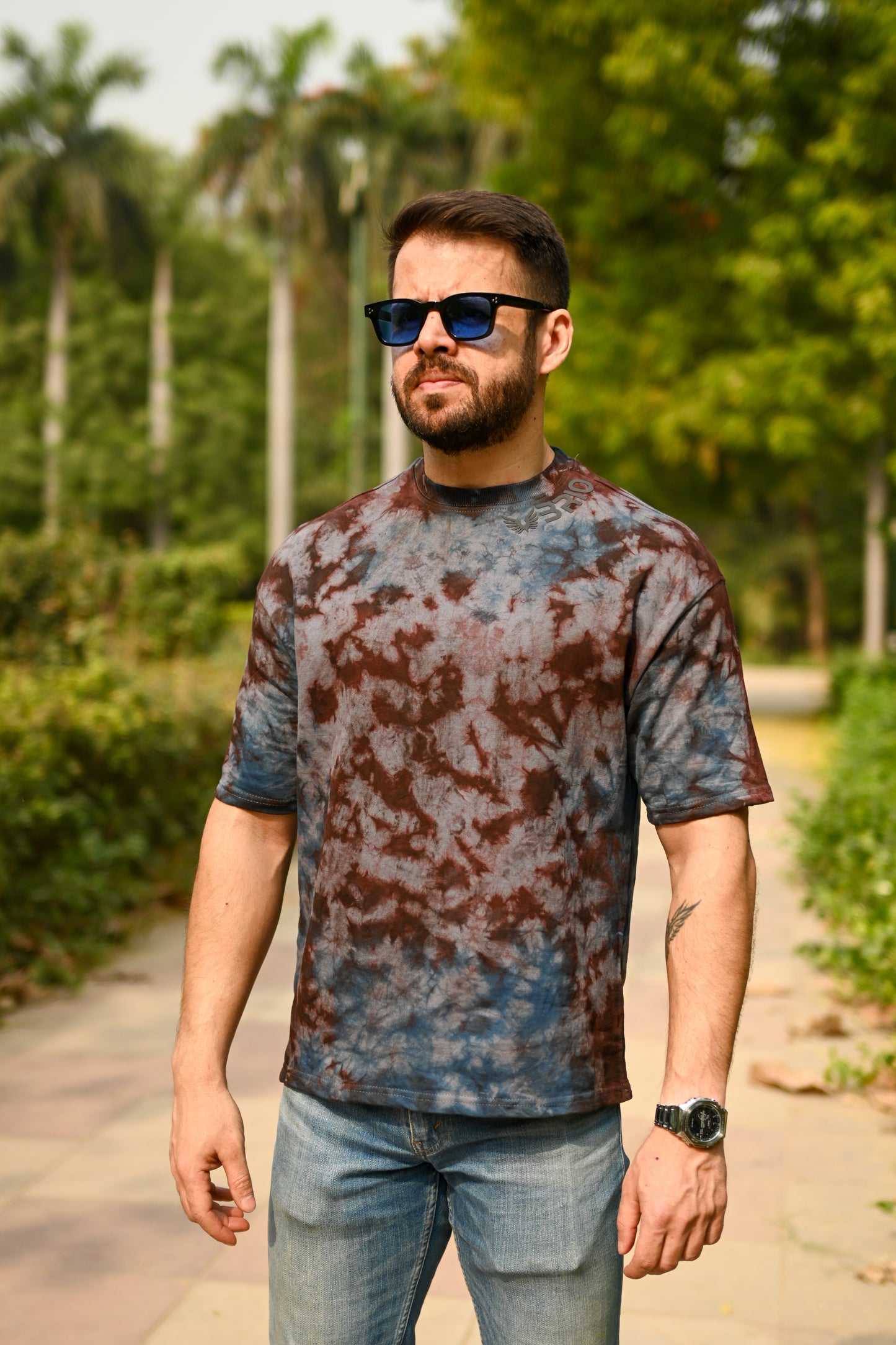 Wave Tie-Dye Tee – Earth's Natural Rhythm
