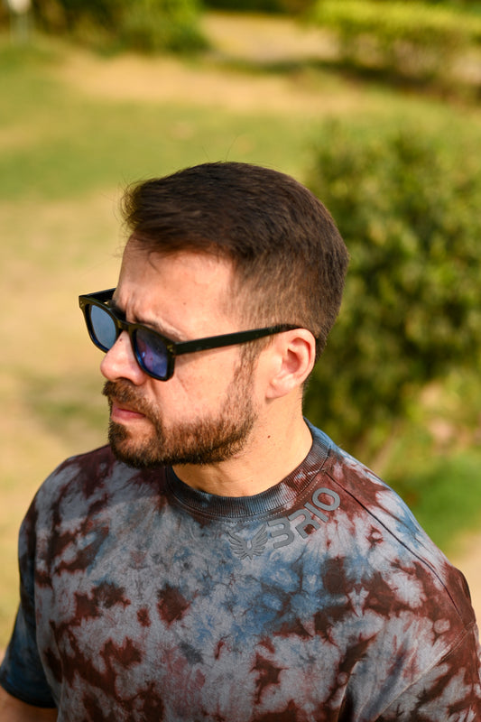 Wave Tie-Dye Tee – Earth's Natural Rhythm