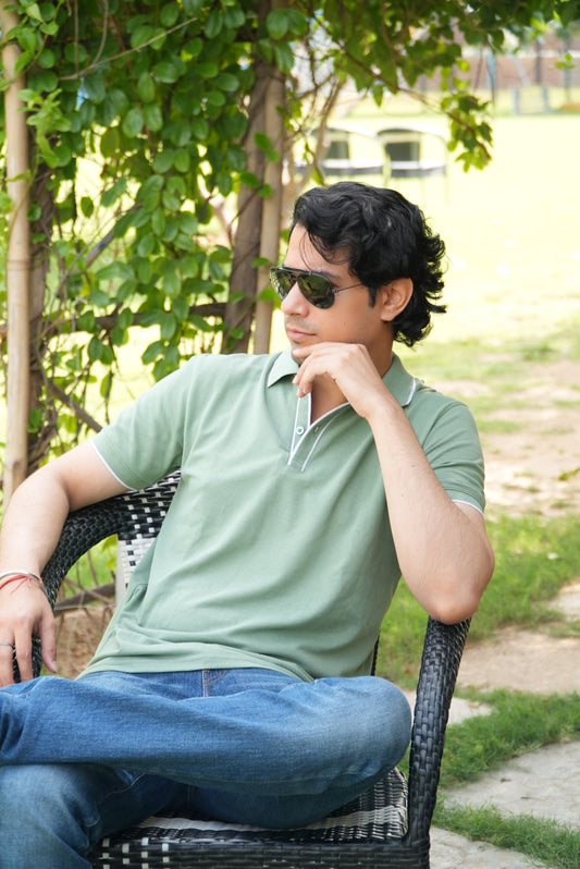 Sage Green Classic Polo