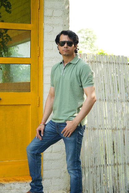 Sage Green Classic Polo