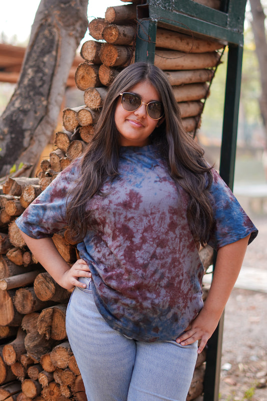 Wave Tie-Dye Tee – Earth's Natural Rhythm