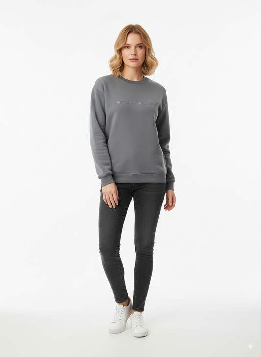 Bet On Yourself Sweatshirt Grey
