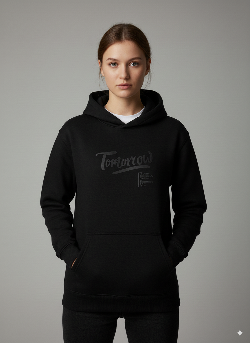 Tomorrow Hoodie Black