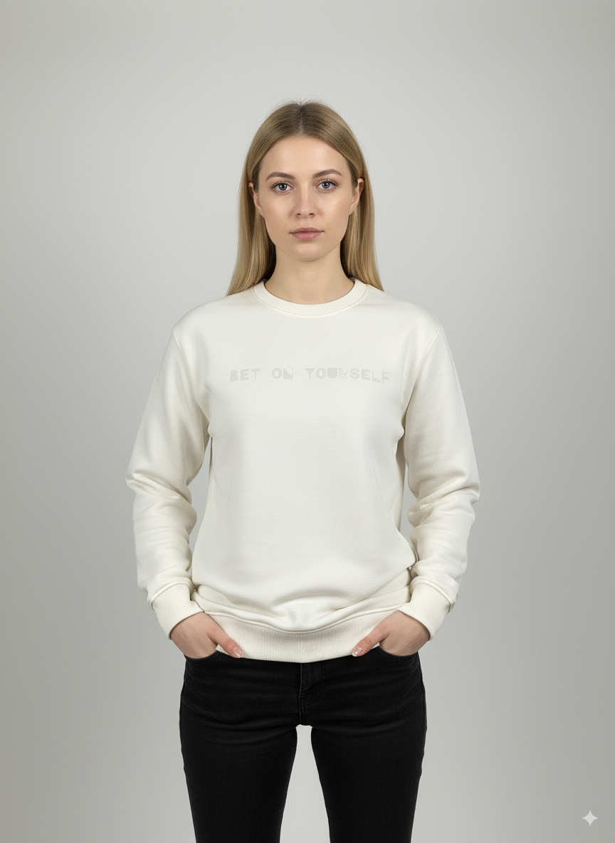 Bet On Yourself Sweatshirt White