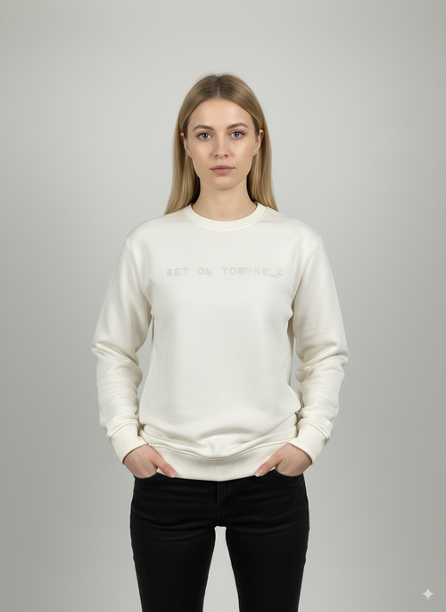 Bet On Yourself Sweatshirt White