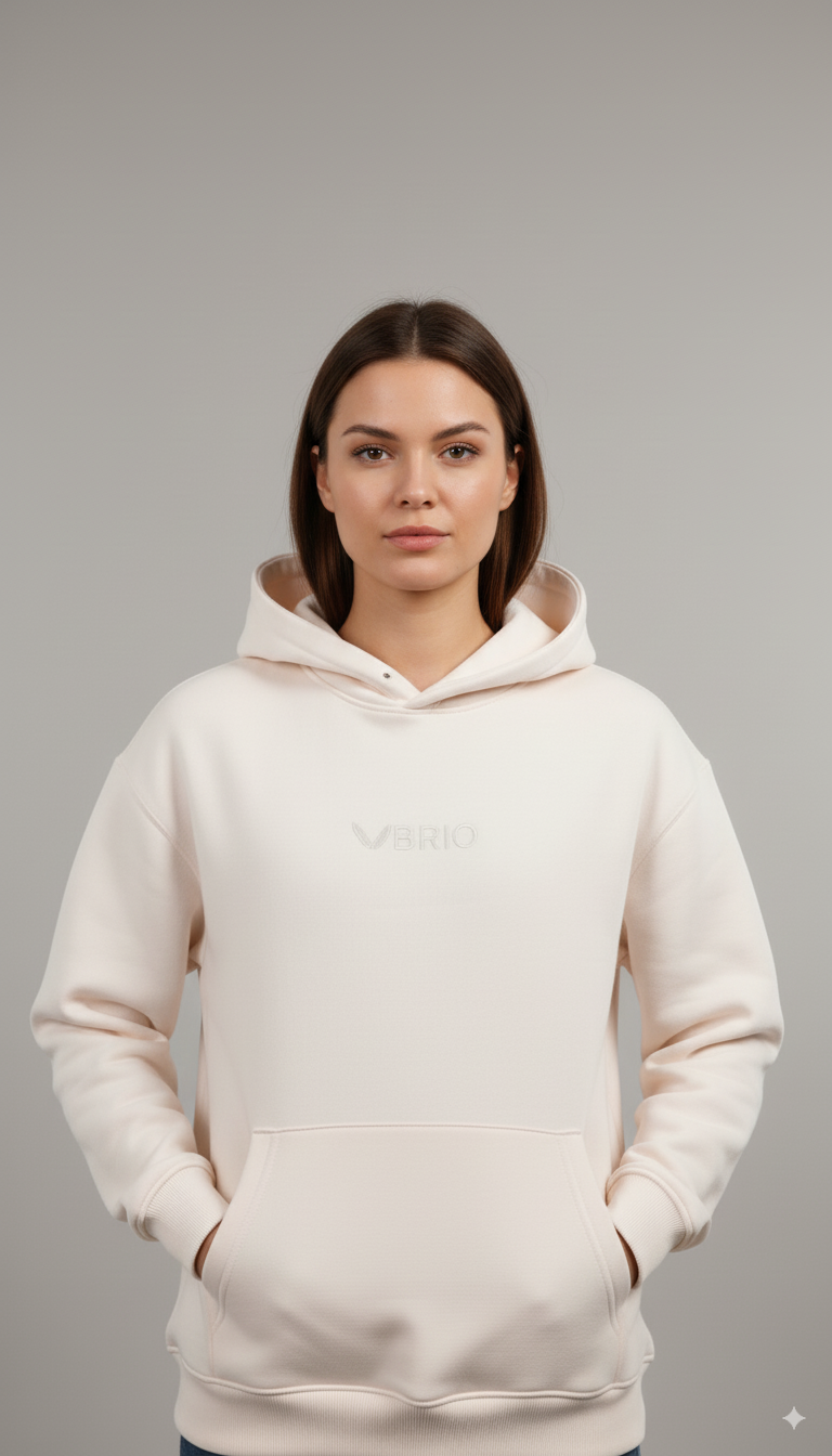 White BRIO Hoodie