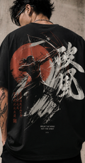 Warrior Black Wash  Oversized T-Shirt