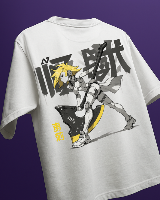 blonde girl Oversized T-Shirt