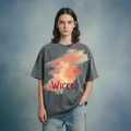 Wicked Grey Acid Wash  Oversized T-Shirt