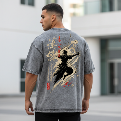 Archer Grey Acid Wash  Oversized T-Shirt