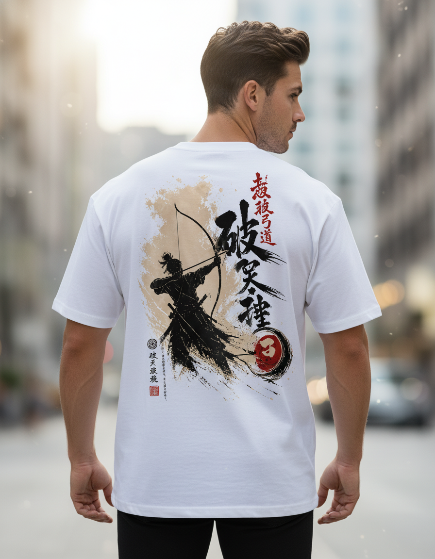 Sky-Breaker White Oversized T-Shirt